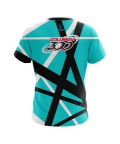 Alternative view of Columbia 300 Rocker Teal CoolWick Bowling Jersey