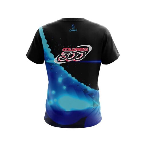 Columbia 300 Space Pixel Mountain  CoolWick Bowling Jersey - Image 2