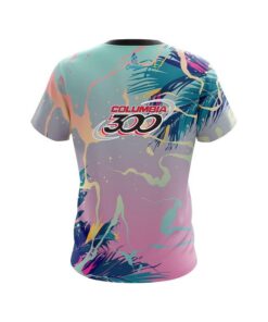 Alternative view of Columbia 300 Tropical Ink Splash  CoolWick Bowling Jersey