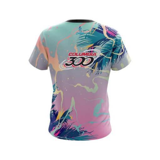 Columbia 300 Tropical Ink Splash  CoolWick Bowling Jersey - Image 2