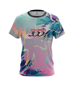 Columbia 300 Tropical Ink Splash  CoolWick Bowling Jersey
