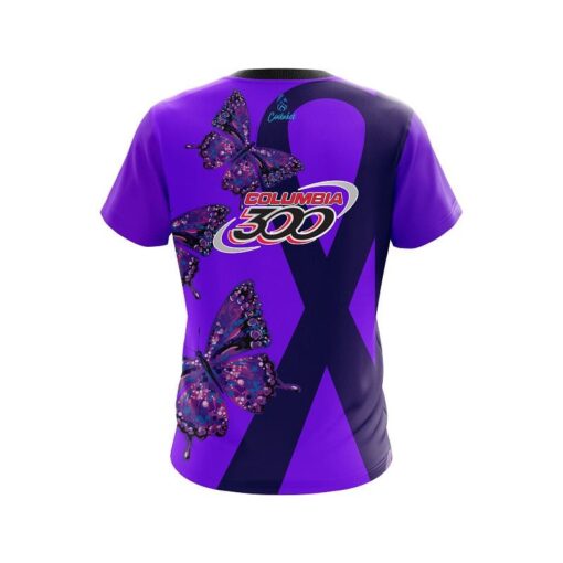 Columbia 300 Lupus Cancer CoolWick Bowling Jersey - Image 2