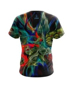 Alternative view of Plain Color Swirl CoolWick Bowling Jersey