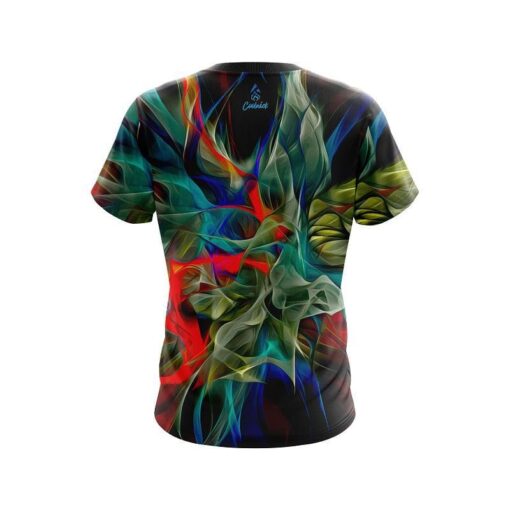 Plain Color Swirl CoolWick Bowling Jersey - Image 2