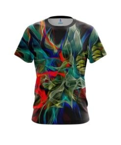 Plain Color Swirl CoolWick Bowling Jersey