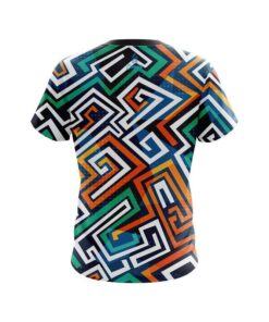Alternative view of Plain Crazy Maze CoolWick Bowling Jersey
