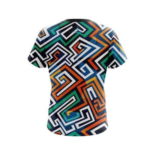 Plain Crazy Maze CoolWick Bowling Jersey - Image 2
