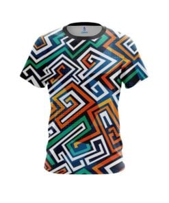 Plain Crazy Maze CoolWick Bowling Jersey