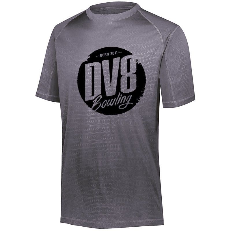 DV8 Men's Prowler Graphite Coolwick Bowling Dri-Fit T-Shirt