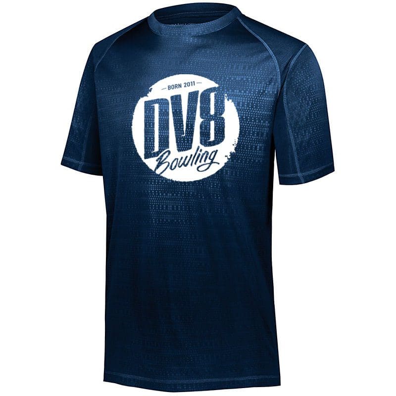 DV8 Men's Grudge Performance Polo Bowling Shirt Dri-Fit Navy 