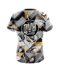 Alternative view of DV8 Gold And Black Rose CoolWick Bowling Jersey