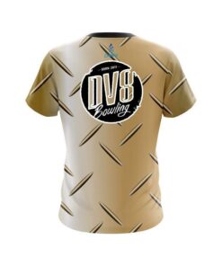 Alternative view of DV8 Gold Diamond Plate CoolWick Bowling Jersey