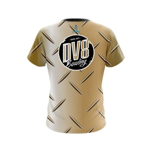 DV8 Gold Diamond Plate CoolWick Bowling Jersey - Image 2