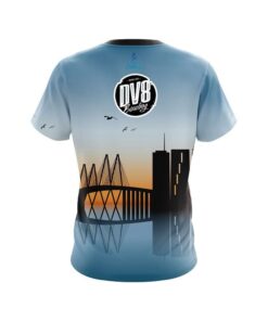 Alternative view of DV8 Houston Skyline CoolWick Bowling Jersey