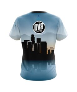 Alternative view of DV8 Los Angeles Skyline CoolWick Bowling Jersey