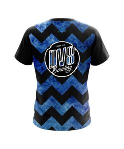 Alternative view of DV8 Marble Zig Zag Blue CoolWick Bowling Jersey