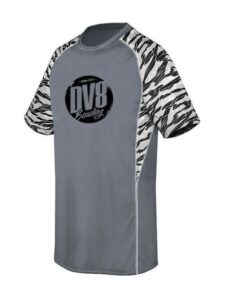 DV8 Men's Grey Nightmare Coolwick Bowling Shirt Dri-Fit