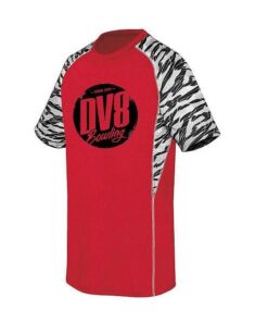 DV8 Men's Red Nightmare Coolwick Bowling Shirt Dri-Fit