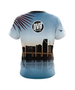 Alternative view of DV8 Miami Skyline CoolWick Bowling Jersey