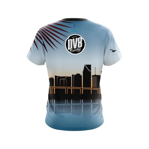 DV8 Miami Skyline CoolWick Bowling Jersey - Image 2