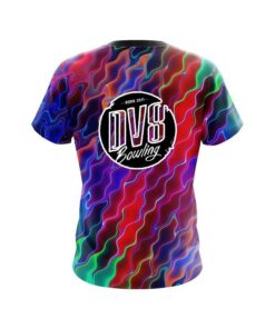 Alternative view of DV8 Psychedelic Electric Wave CoolWick Bowling Jersey