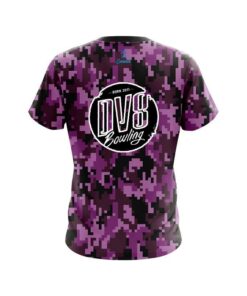 Alternative view of DV8 Digital Camo Purple CoolWick Bowling Jersey