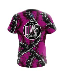 Alternative view of DV8 Rock And Roll Pink Thorns CoolWick Bowling Jersey