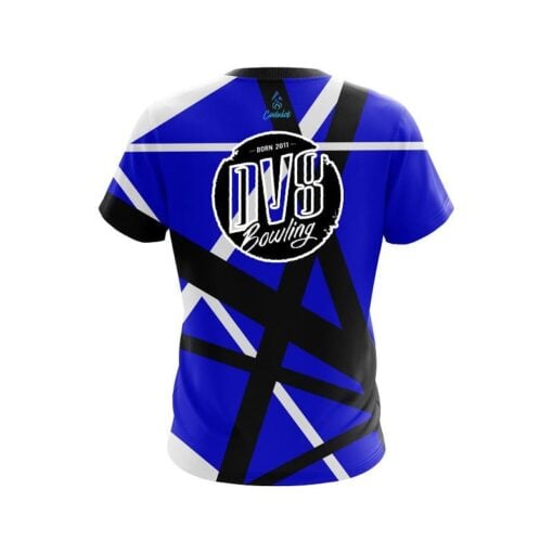 DV8 Rocker Blue CoolWick Bowling Jersey - Image 2