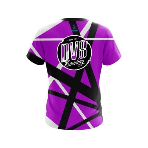 DV8 Rocker Purple CoolWick Bowling Jersey - Image 2