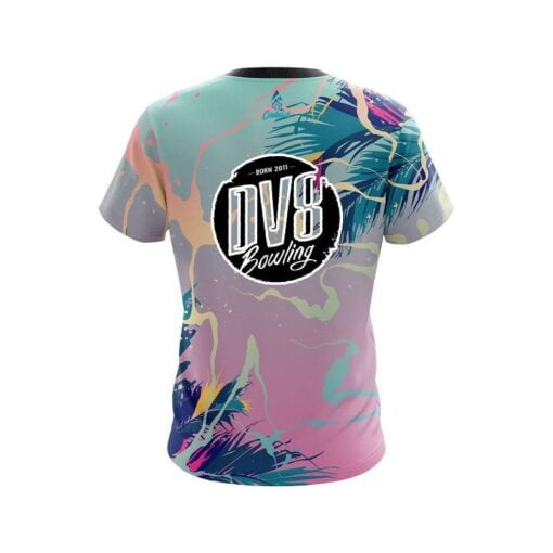 DV8 Tropical Ink Splash  CoolWick Bowling Jersey - Image 2