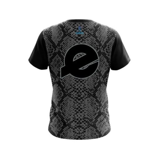 Ebonite Snake Skin Black CoolWick Bowling Jersey - Image 2