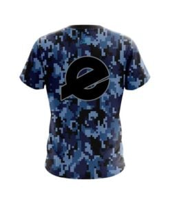 Alternative view of Ebonite Digital Camo Blue CoolWick Bowling Jersey
