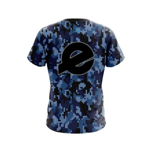 Ebonite Digital Camo Blue CoolWick Bowling Jersey - Image 2