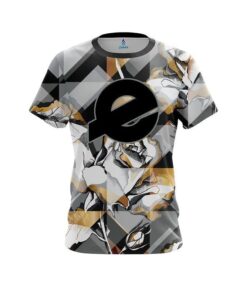 Ebonite Gold And Black Rose CoolWick Bowling Jersey