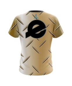 Alternative view of Ebonite Gold Diamond Plate CoolWick Bowling Jersey