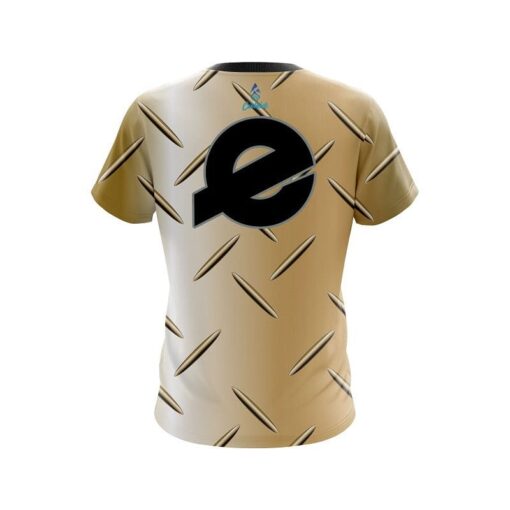 Ebonite Gold Diamond Plate CoolWick Bowling Jersey - Image 2