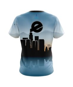 Alternative view of Ebonite Los Angeles Skyline CoolWick Bowling Jersey