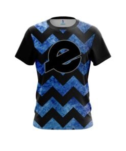 Ebonite Marble Zig Zag Blue CoolWick Bowling Jersey