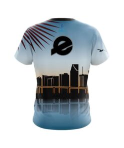 Alternative view of Ebonite Miami Skyline CoolWick Bowling Jersey