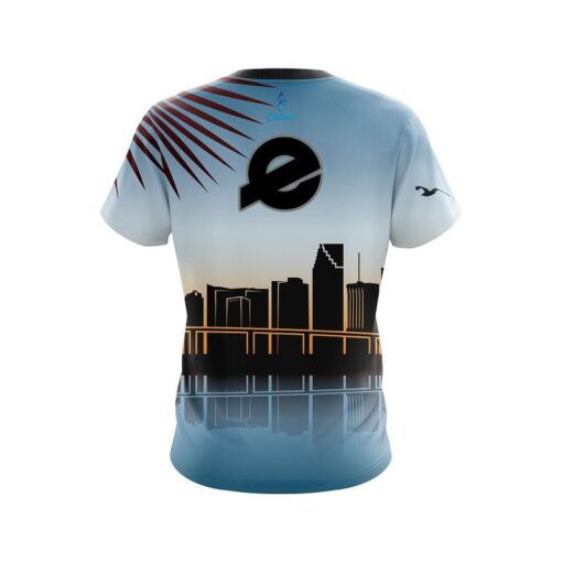 Ebonite Miami Skyline CoolWick Bowling Jersey - Image 2