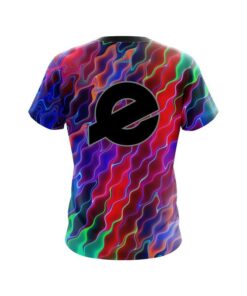 Alternative view of Ebonite Psychedelic Electric Wave CoolWick Bowling Jersey