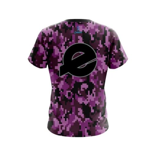 Ebonite Digital Camo Purple CoolWick Bowling Jersey - Image 2