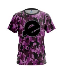 Ebonite Digital Camo Purple CoolWick Bowling Jersey
