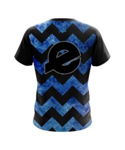 Alternative view of Ebonite Marble Zig Zag Blue CoolWick Bowling Jersey