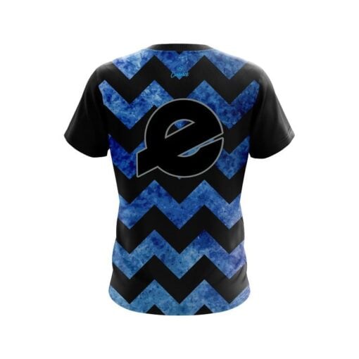 Ebonite Marble Zig Zag Blue CoolWick Bowling Jersey - Image 2