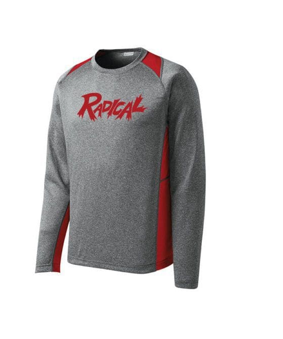 red dri fit long sleeve