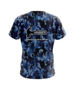 Alternative view of Hammer Digital Camo Blue CoolWick Bowling Jersey
