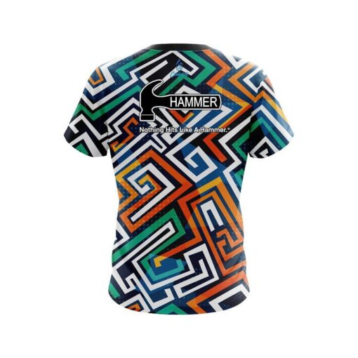 Hammer Crazy Maze CoolWick Bowling Jersey - Image 2