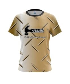 Hammer Gold Diamond Plate CoolWick Bowling Jersey