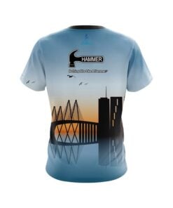 Alternative view of Hammer Houston Skyline CoolWick Bowling Jersey